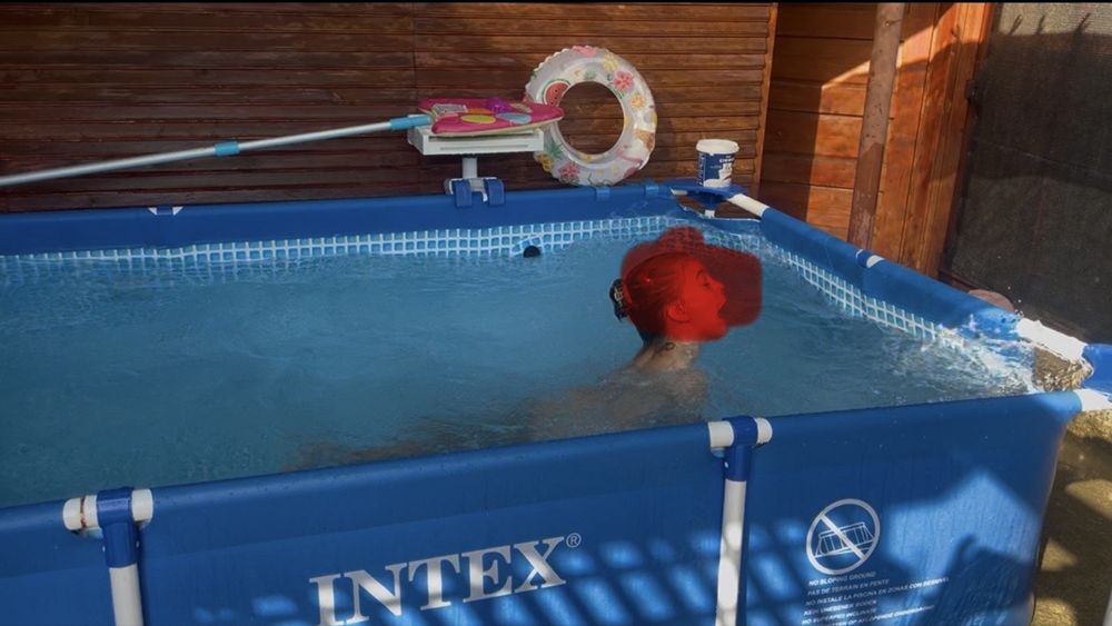 Piscina cadru metalic si pompa