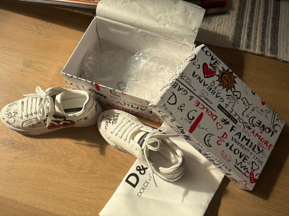 Обувки чиста кожа D&G