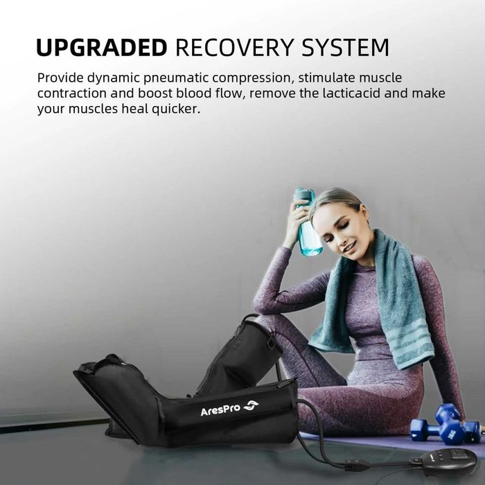 Медицински Масажор за Крака AresPro Premium – Шиацу Масаж и Въздушна Компресия за Стъпала