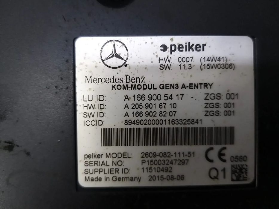 Modul electronic mercedes cla x117 a1669005417 a2059016710 a1669028207