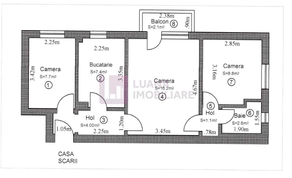 Apartament cu 3 camere de vanzare | Ciresica | etaj 1 | pivnita | vide