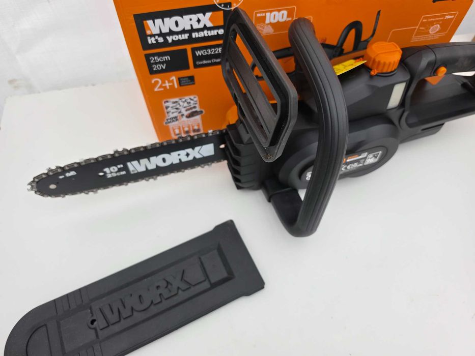 Drujba 18V WORX WG322E, 20V, lama 25 cm, sistem automat de tensionare
