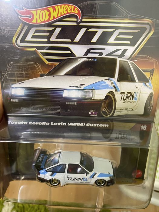 Hot Wheels Elite 64 Toyota Corolla Levin(AE86)Custom macheta auto 1:64