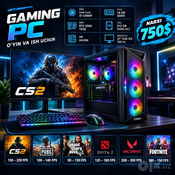 I5-12400F RTX 3060 12GB