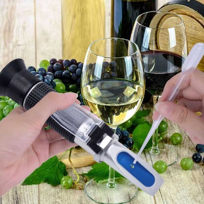 Рефрактометър 3в1 захар грозде вино захаромер гроздов сок