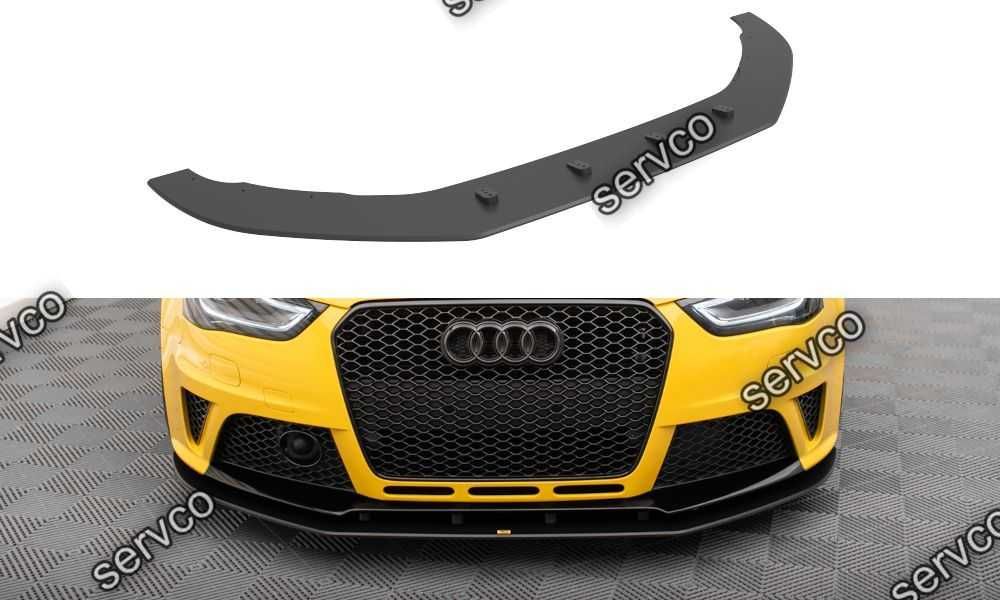 Prelungire splitter bara fata Audi RS4 B8 2012-2015 v14 - Maxton Design