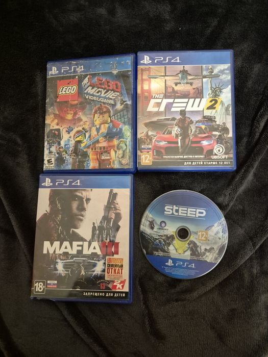 4 диска Playstation 4