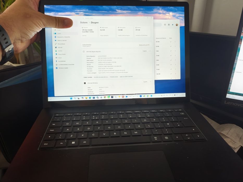 Laptop Touchscreen Microsoft Surface 5 – i7-1255U, 16/512, Win 11 Pro