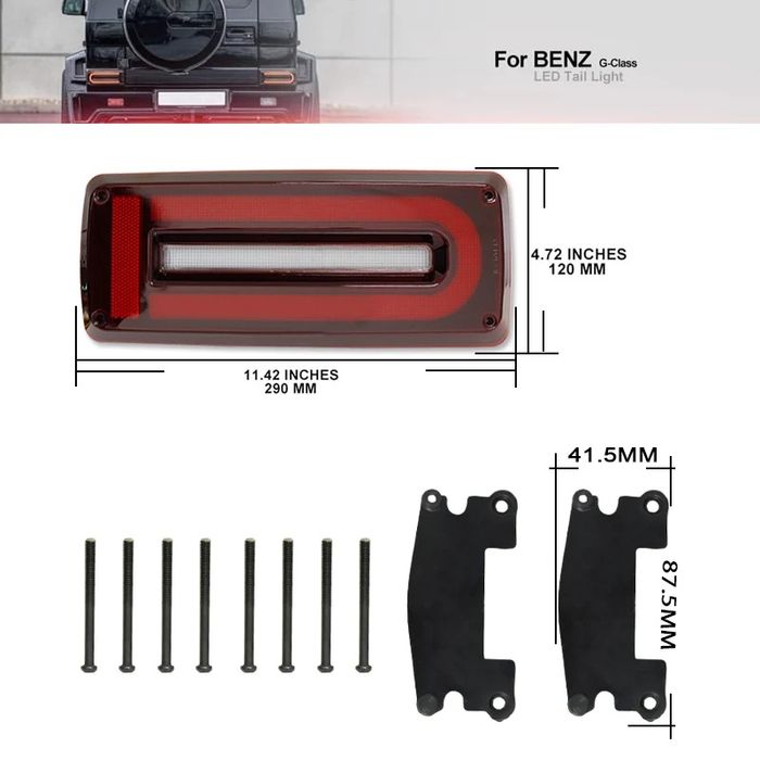 LED Стопове за Mercedes G-Class W463 (1999–2018) – G500, G550, G63 AMG