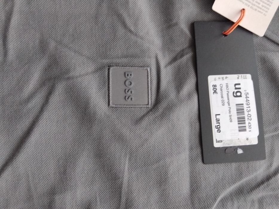 Поло риза Boss, сива, размер Л