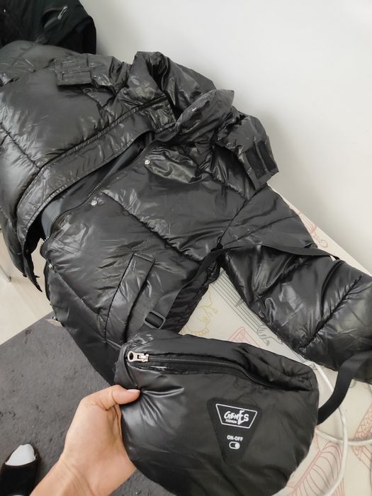 Куртка , теплая , с сумкой