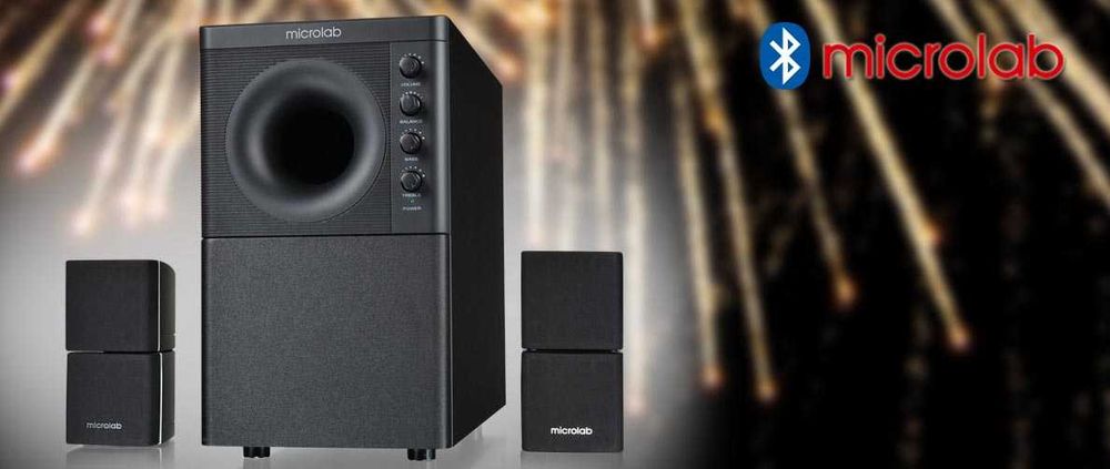 Колонки Стереосистема Microlab X3BT/2.1/98W, Bluetooth 4.0/BLACK 1.4