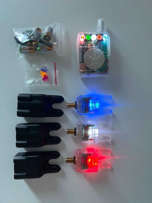 3 avertizori Gardner Atts Clear Underlit cu statie Gardner V2 Attx Clear Deluxe Receiver