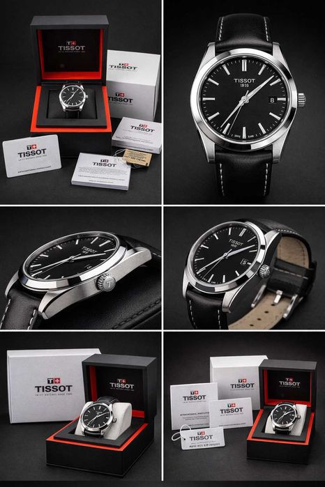 Tissot Gentleman Swiss Safir Ceas Barbati Nou Cutie Factura Garantie