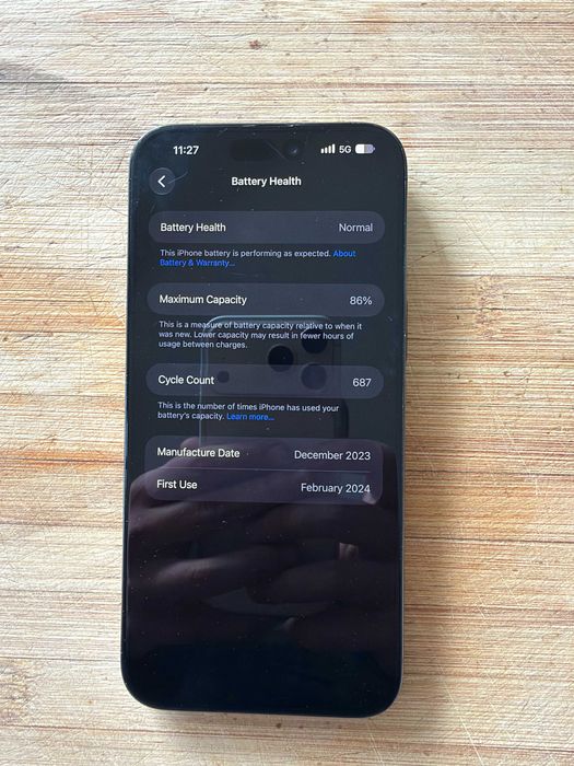 iPhone 15 Pro Max 512GB 86% Батерия