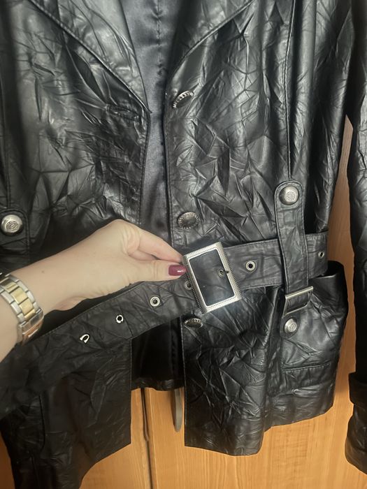 Яке от еко кожа, с намачкан ефект