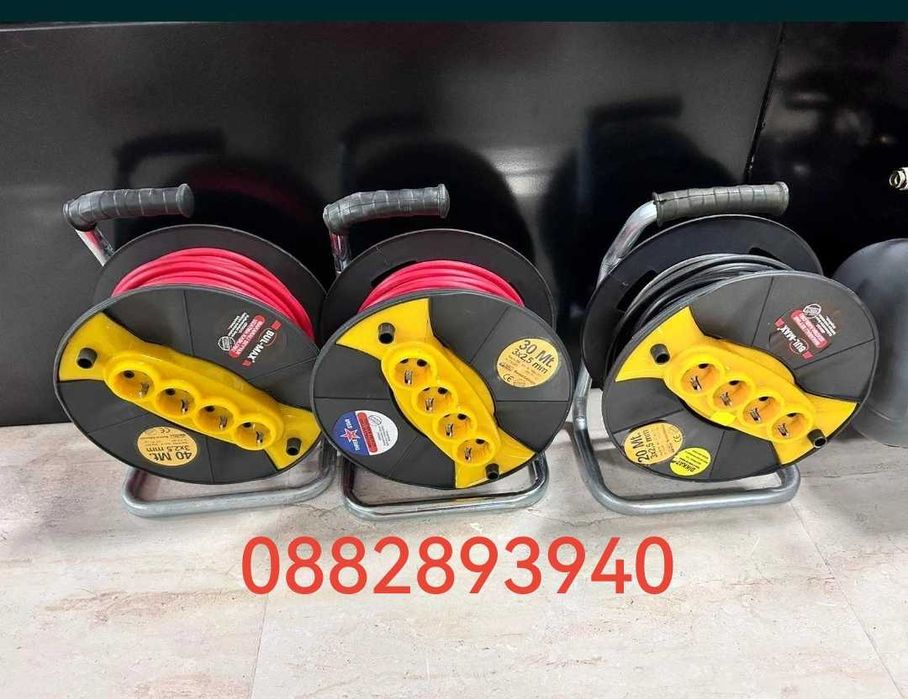 Макара за ток на 220v супер качество   20м/30м/40м/50м 3х2.5мм