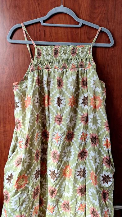 Голяма рокля трапец с джобове 46/48/50 размер или за бременни