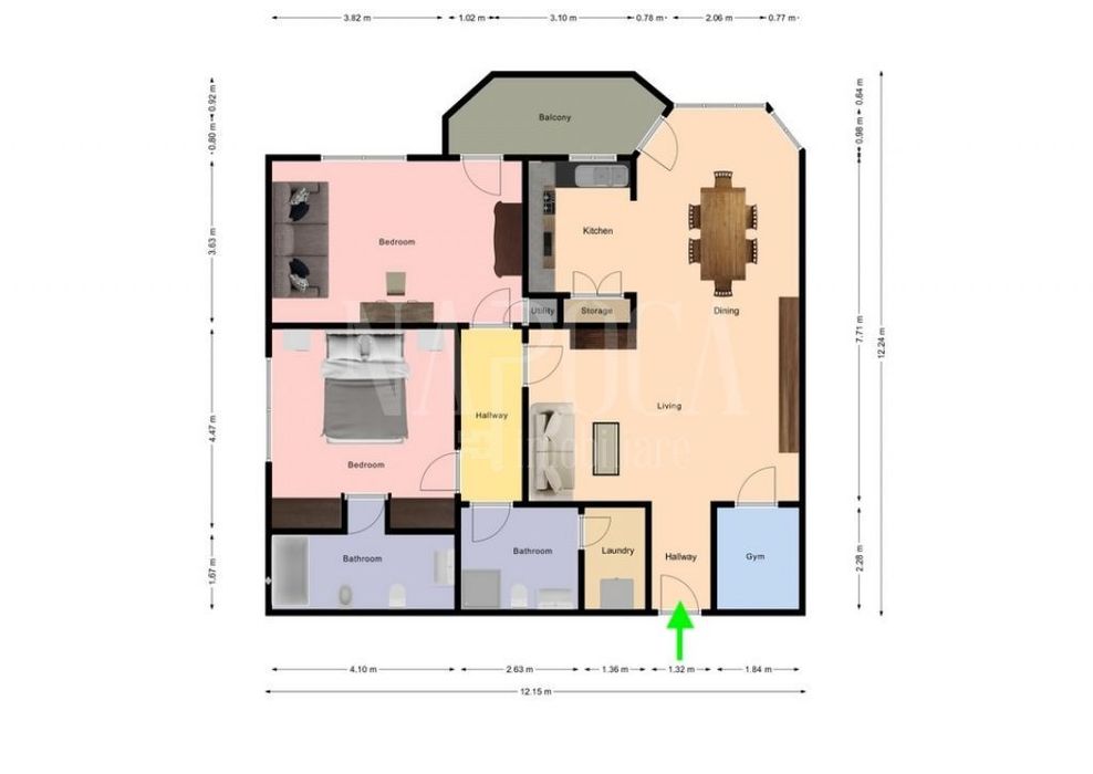 Apartament 3 camere de vanzare in Europa, Cluj Napoca