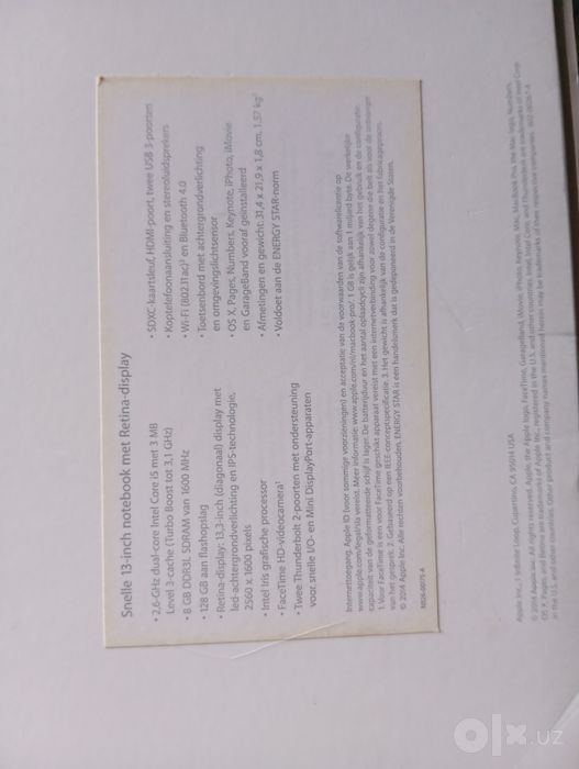 Продаю macbook pro 13 2016