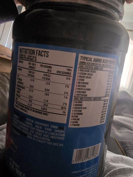 Vand proteina capsuna