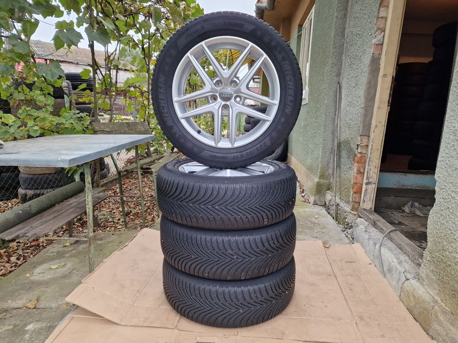 225 55 R 17 jante aliaj cu cauciucuri de iarna DOT 2015 ~ 5 x 112 ET28