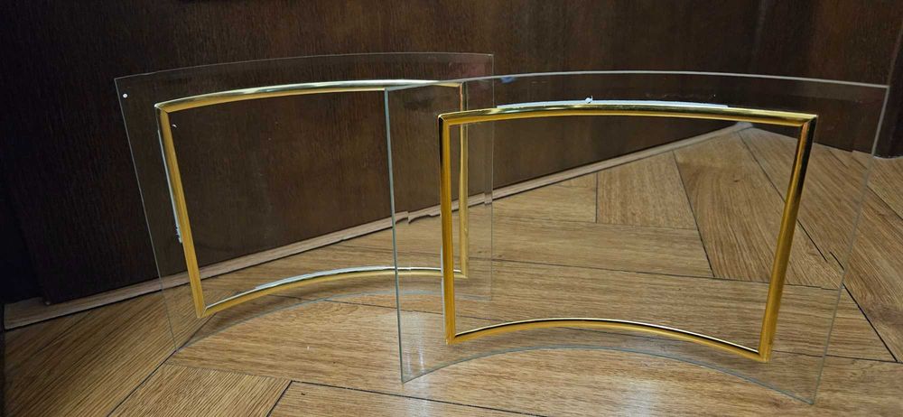 Set de 2 rame foto din sticla curbate