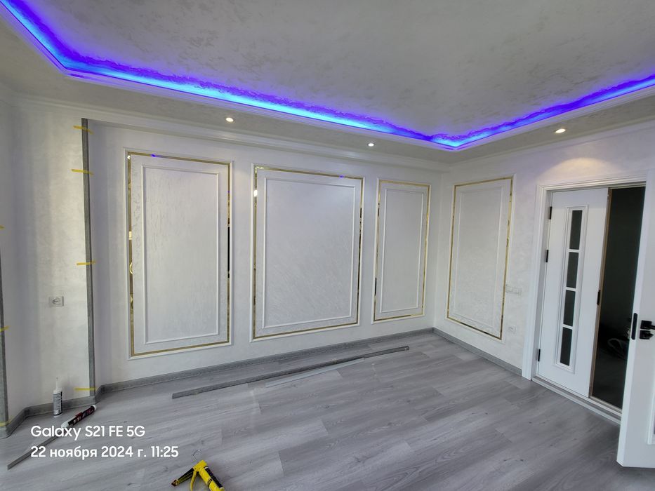 Квартира ремонт Отточенто Otochento Ottocento ва малярка ишларни ки