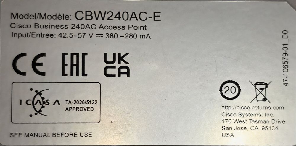 AP Cisco CBW240AC-E