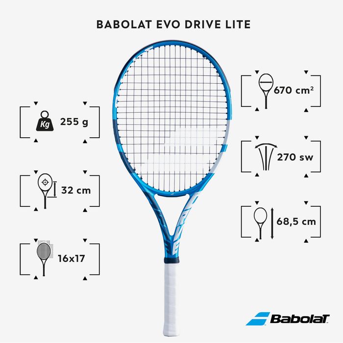 Rachetă Tenis Evo Drive Lite Adulţi - Grip 1 - (SecondHand) Decathlon