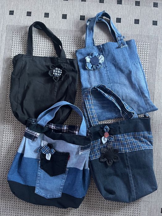 Дънкови чанти - технология Пачуърк