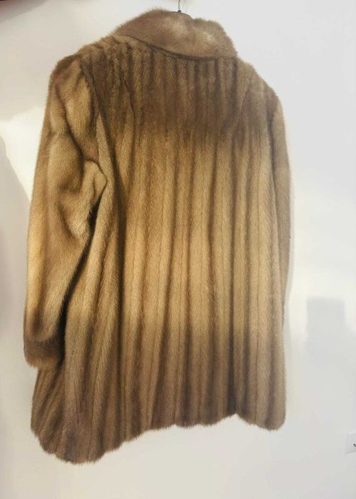 Vand haina de blana naturala, nurca, 3/4, Blancris, marimea 46