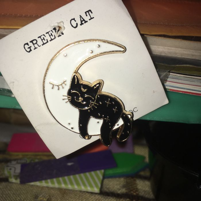 Значок Котик Луна