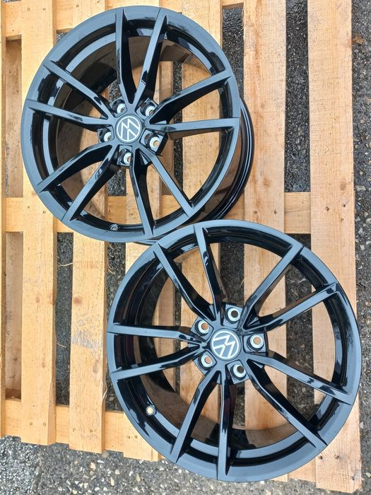 17 Vw Golf Gti R Passat Jetta 7.5j et40 Poteria Black Polis Чисто Нови