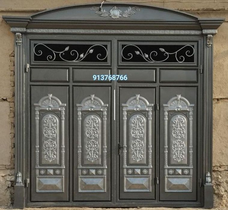 Темир Даруаза Есик пластик айна Капы сложный замок Колённый стекло