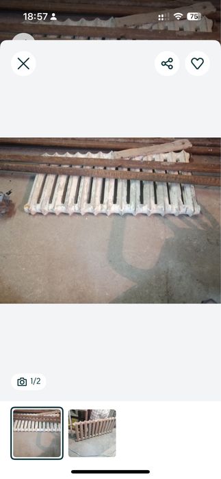 Чугунный радиатор отопления советского производства