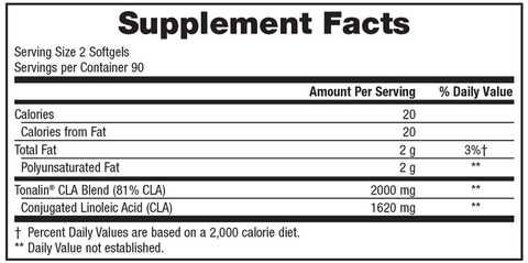 Жиросжигатель Tonalin CLA 1620 мг, 180 мягких табл из США