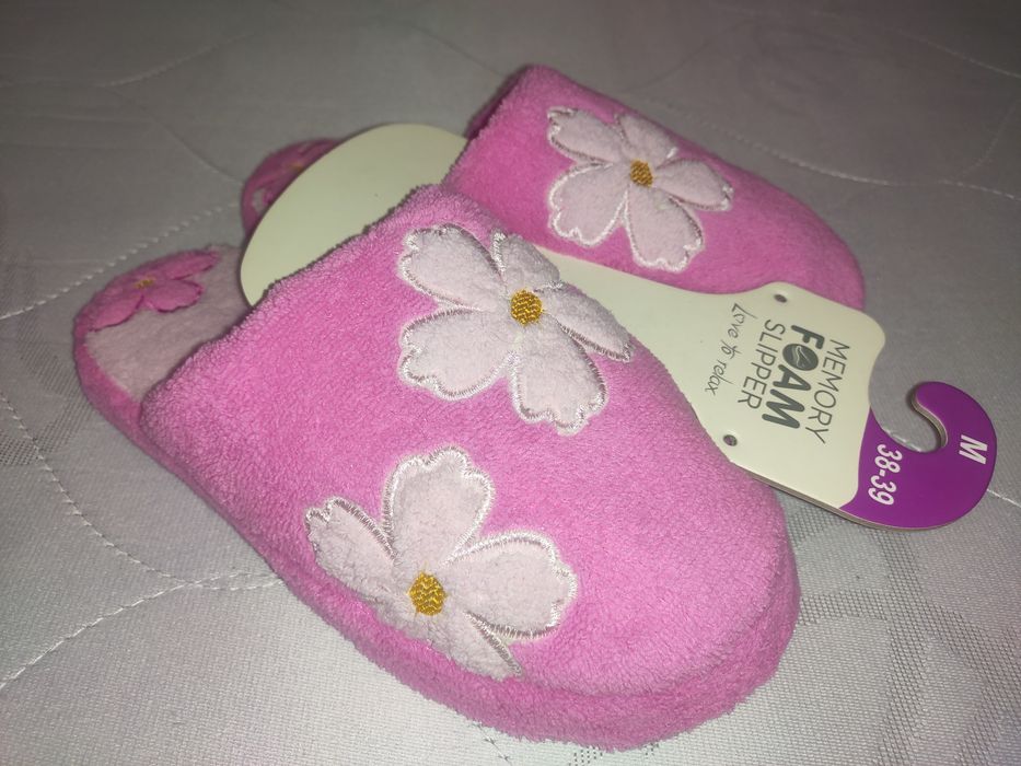 Домашни дамски пантофи в 2 цвята