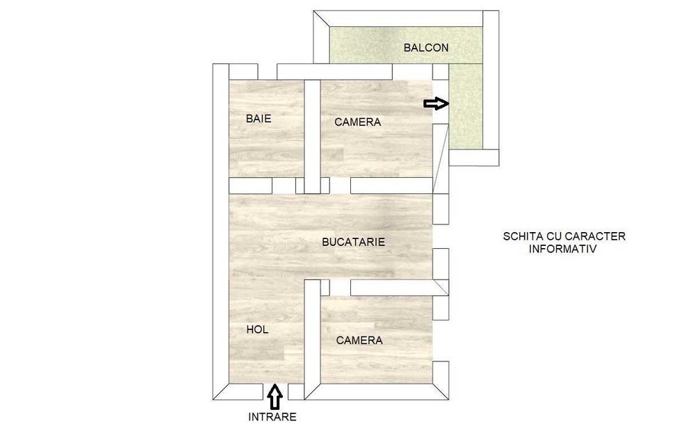 Vand apartament in Floresti zona JYSK