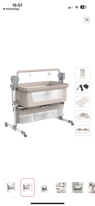 Манеж кровать калыбель, электрокачалка