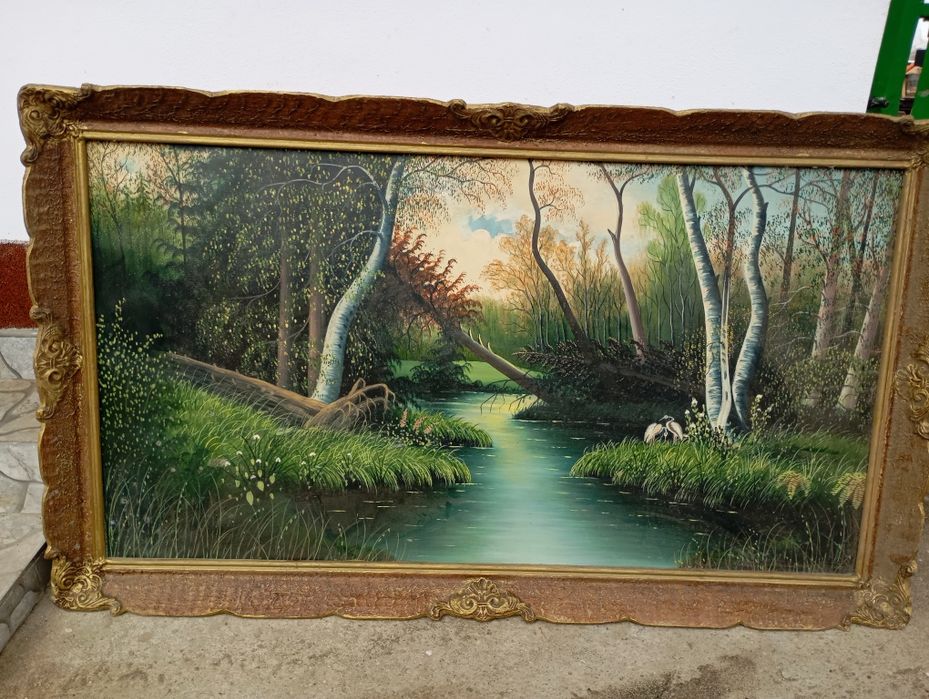 Tablou : Lățime 1,32 și înălțimea  80 cm  din panza