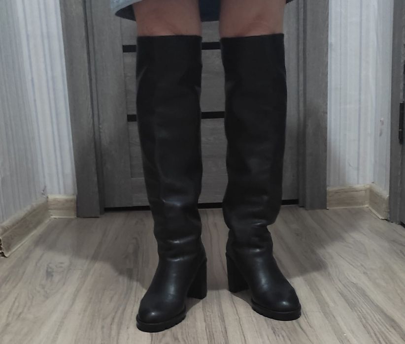 Сапоги Натур.Кожа, 39-размер!