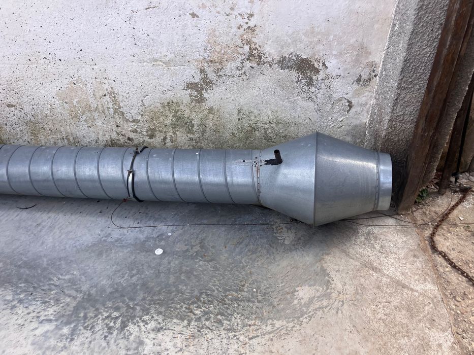 Комин въздуховод 26см с клапа