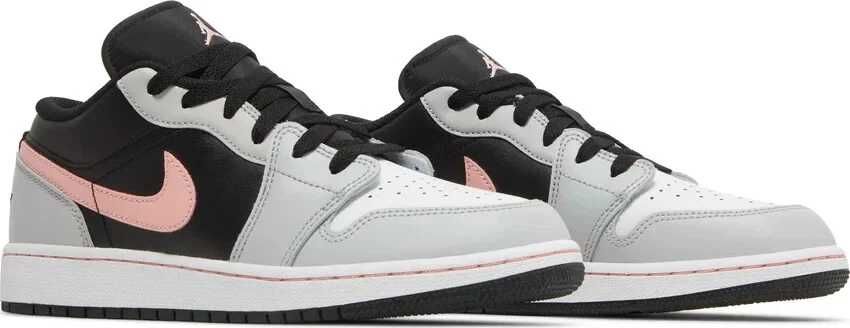 Air Jordan 1 Low Black Grey Pink (GS)