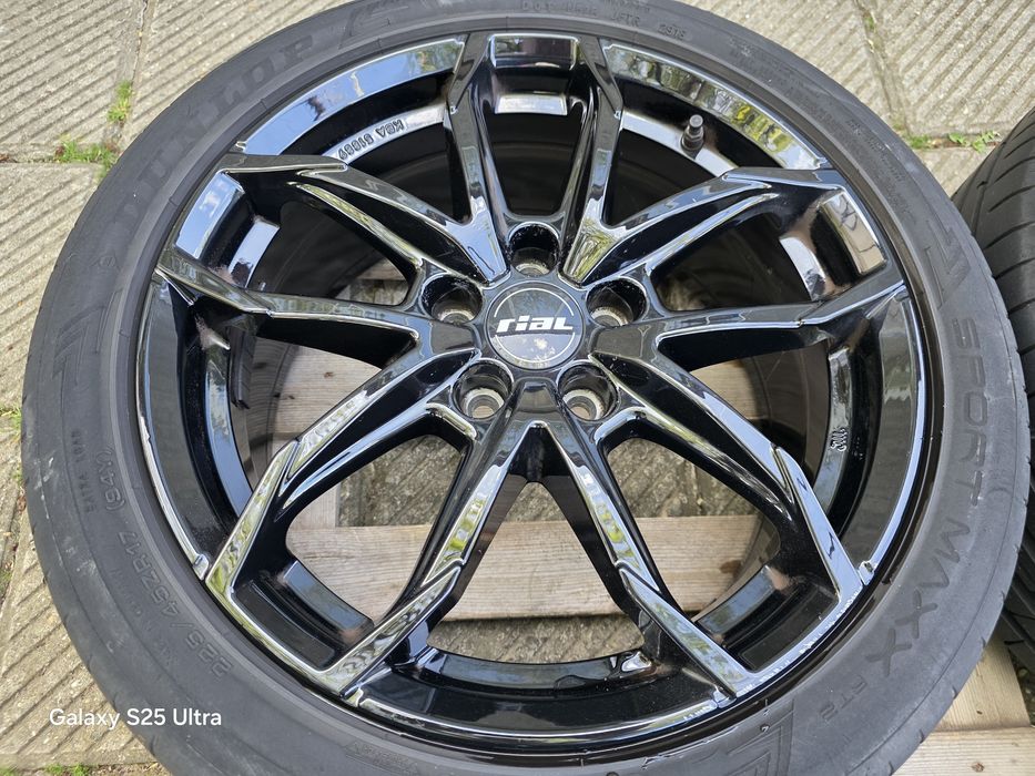 Лети джанти 17ки 5х108 Rial + летни гуми 225/45/17 Dunlop