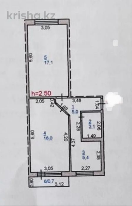 Продам 2-х комнатную квартиру.