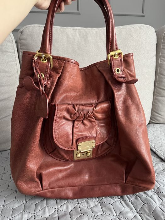 Geantă Miu Miu piele naturală