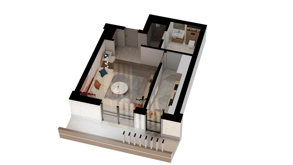 Apartament 1 cameră | Vesta Central Fălticeni | 51380€