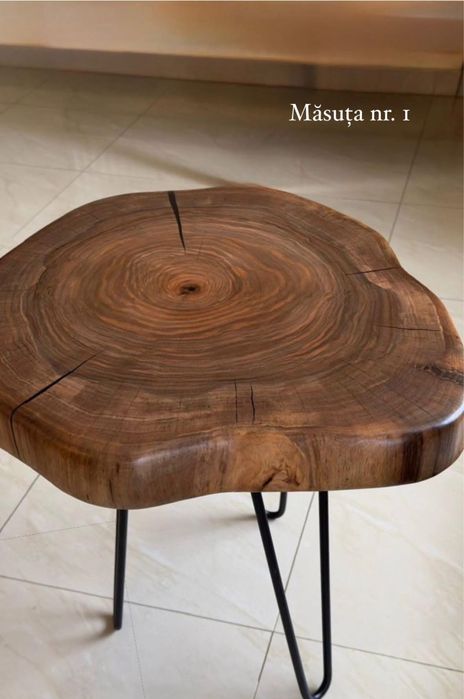 Masute de cafea unice din lemn de nuc!