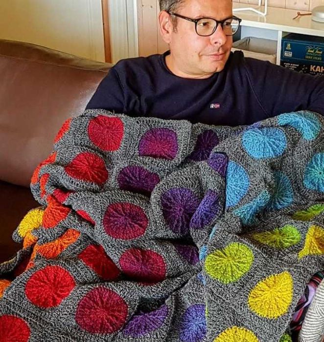 Плед, покрывало ручная работа